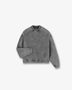 Initial Boxy Sweater - Vintage Grey Breathable mesh