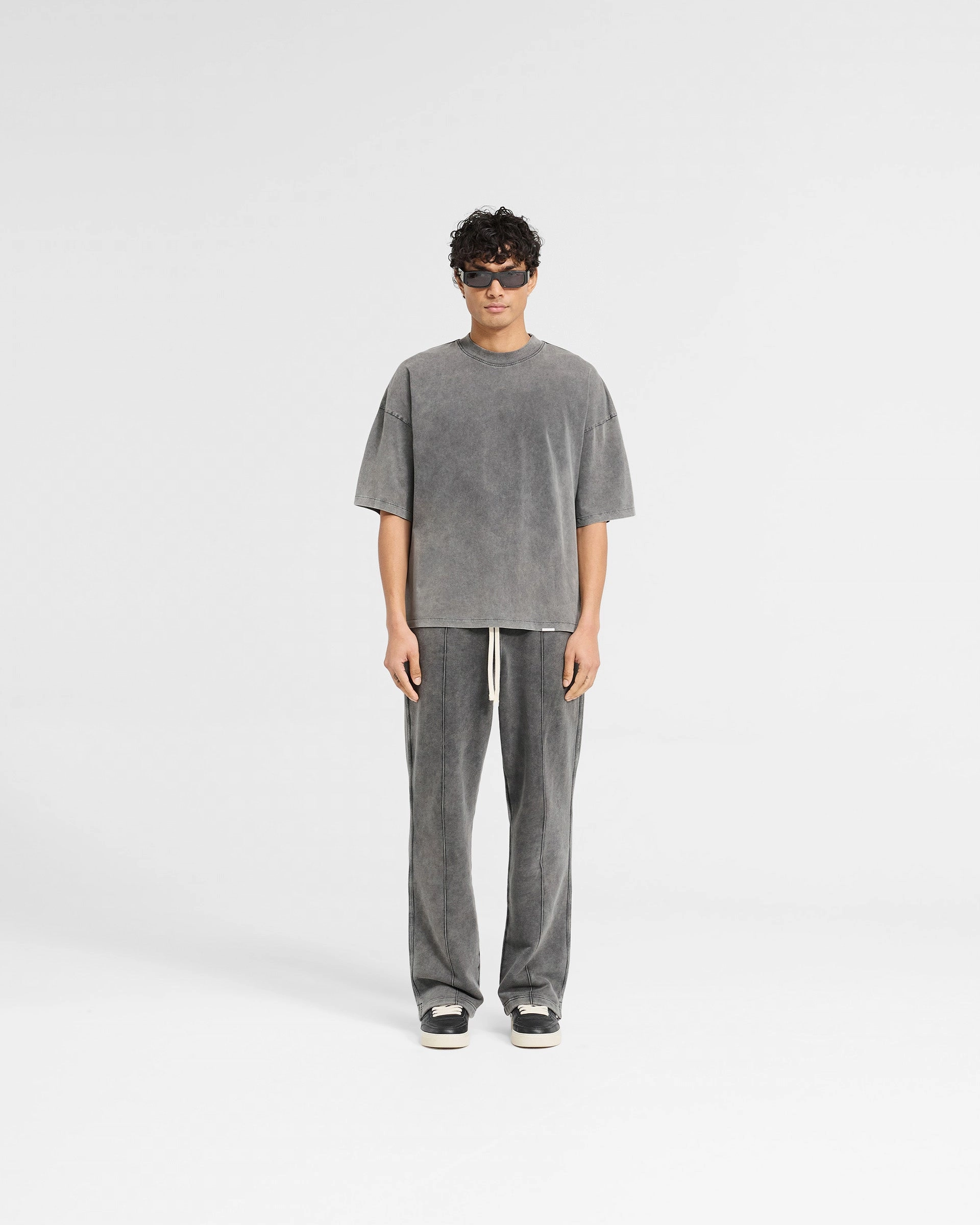 Initial Boxy T-Shirt - Vintage Grey Adult Wear Perfect for Workouts