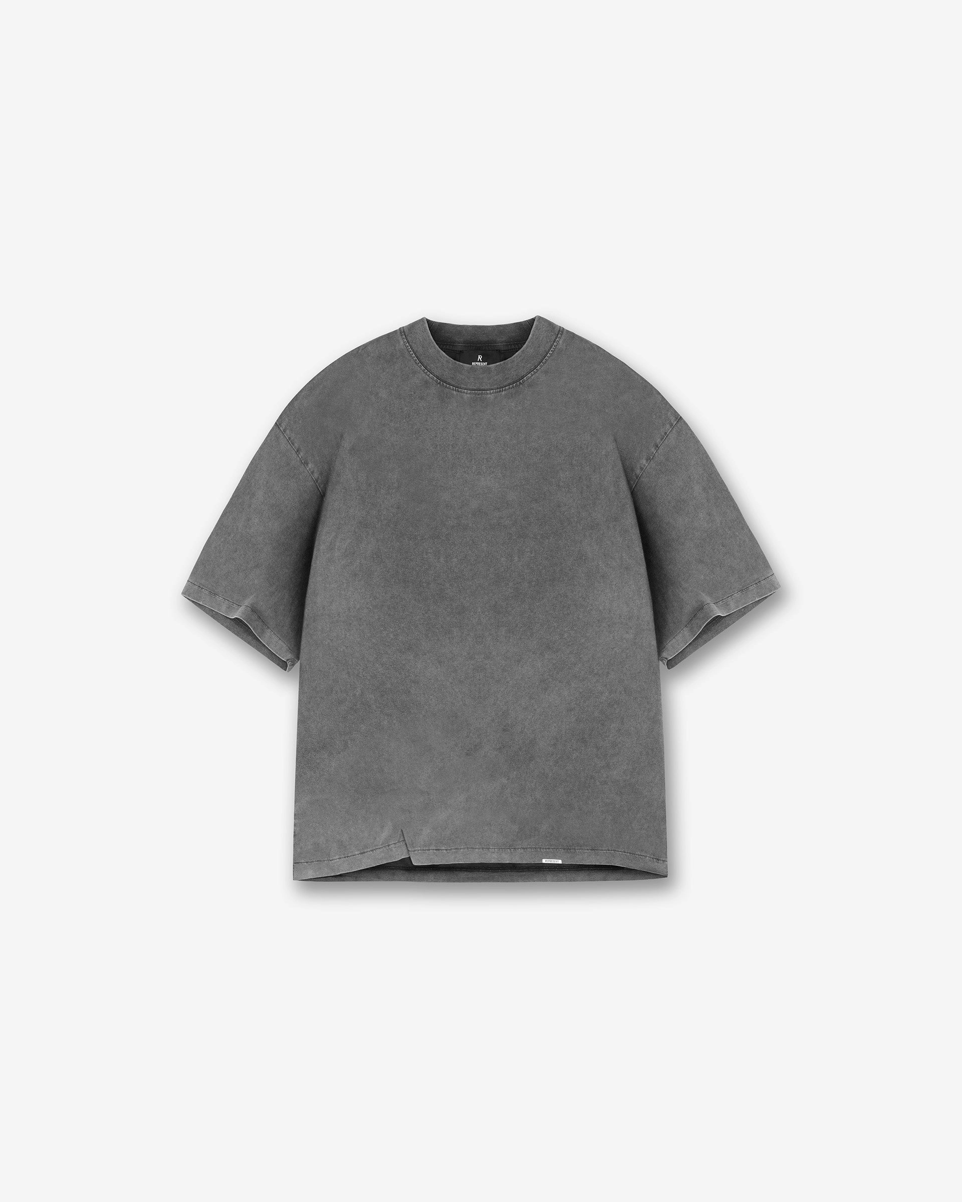 Initial Boxy T-Shirt - Vintage Grey Breathable Style teenagers'