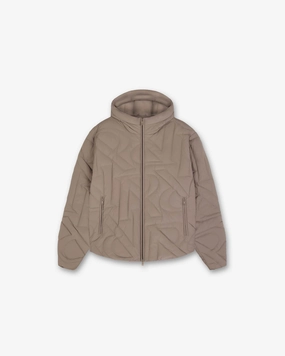 Heat Reflective Tech On The Go Initial Lightweight Hooded Jacket - Mushroom