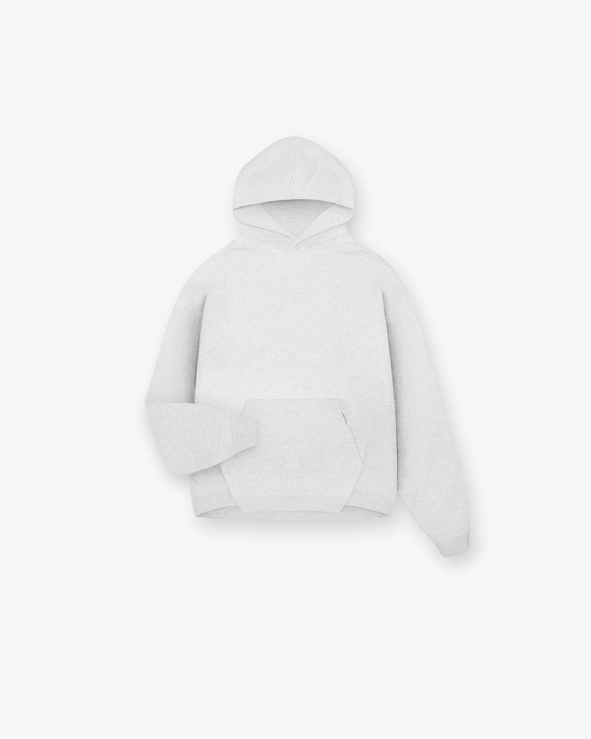Street Mood Initial Oversized Hoodie - Ice Grey Marl