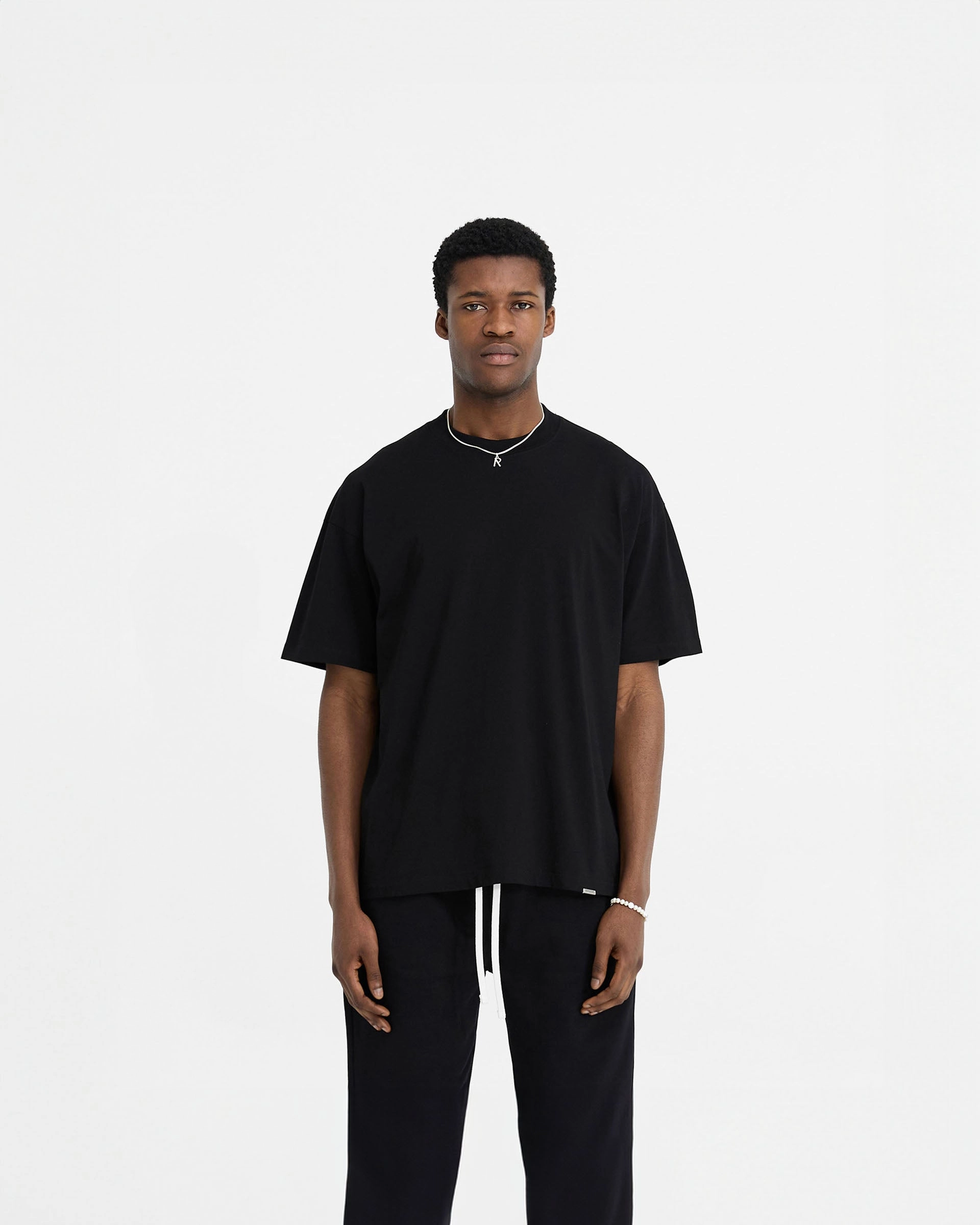Initial Oversized T-Shirt - Black black friday