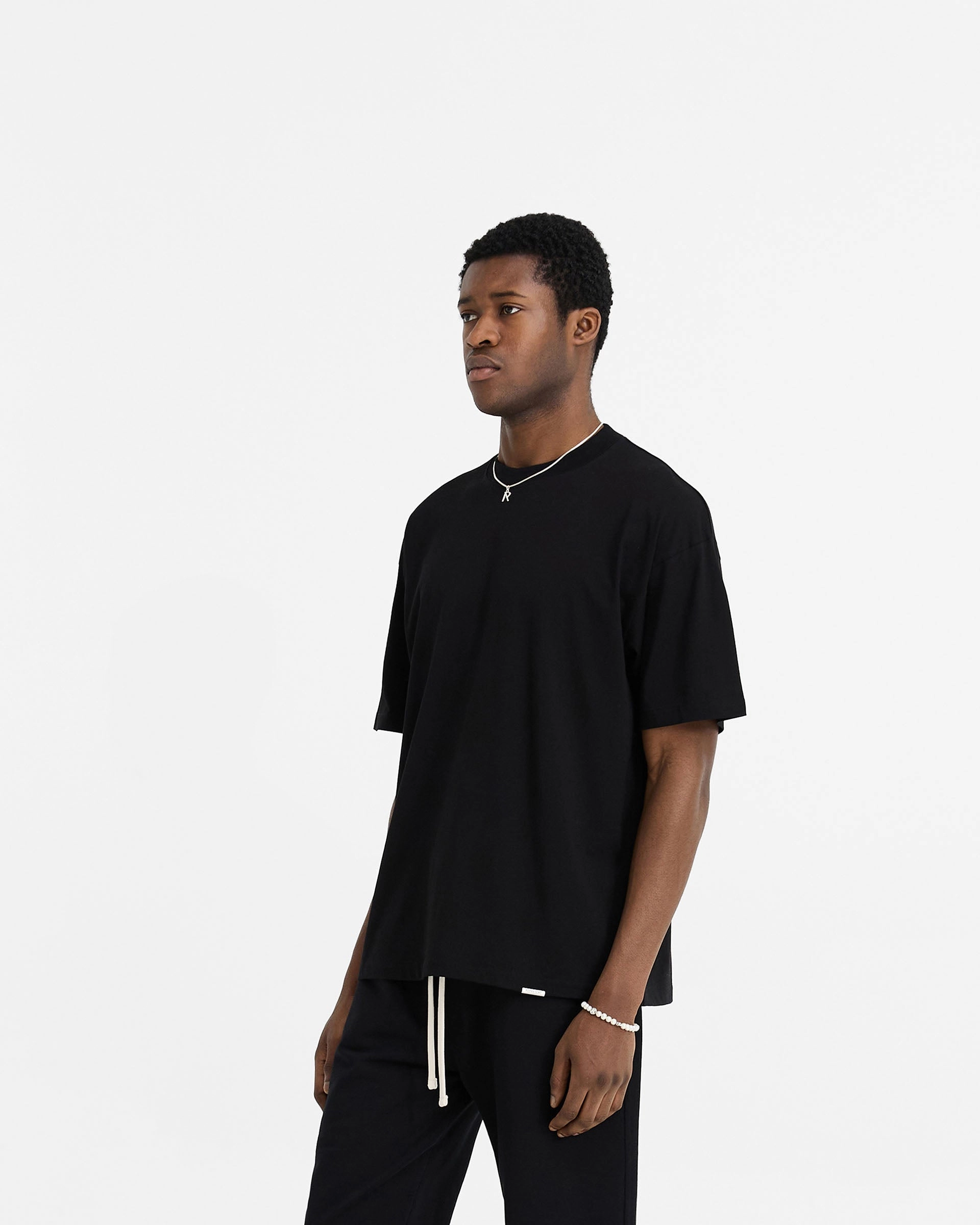 Initial Oversized T-Shirt - Black Bright Color