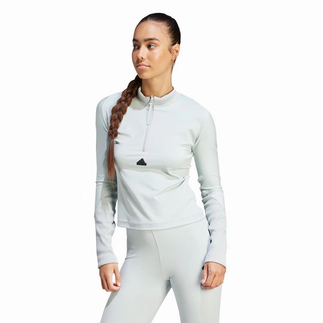 LowProfileStitching adidas - Women's Z.N.E. 1/2 Zip Long Sleeve T-Shirt (IM4919)