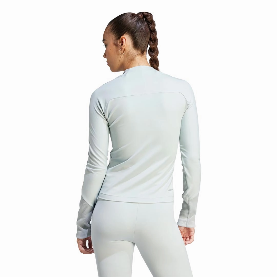 Light Reflective adidas - Women's Z.N.E. 1/2 Zip Long Sleeve T-Shirt (IM4919)