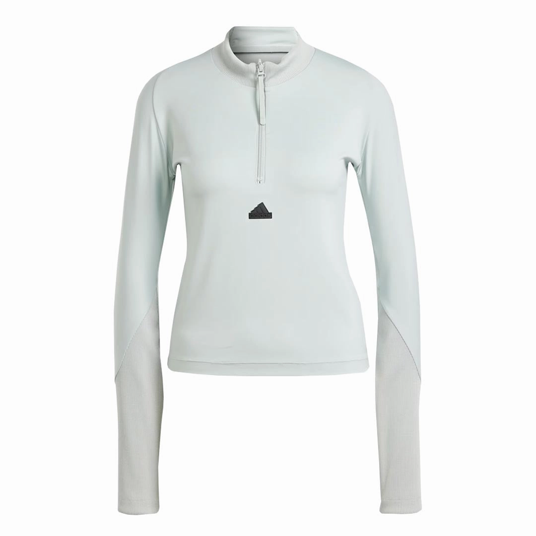 Stylish Chill Piece adidas - Women's Z.N.E. 1/2 Zip Long Sleeve T-Shirt (IM4919)
