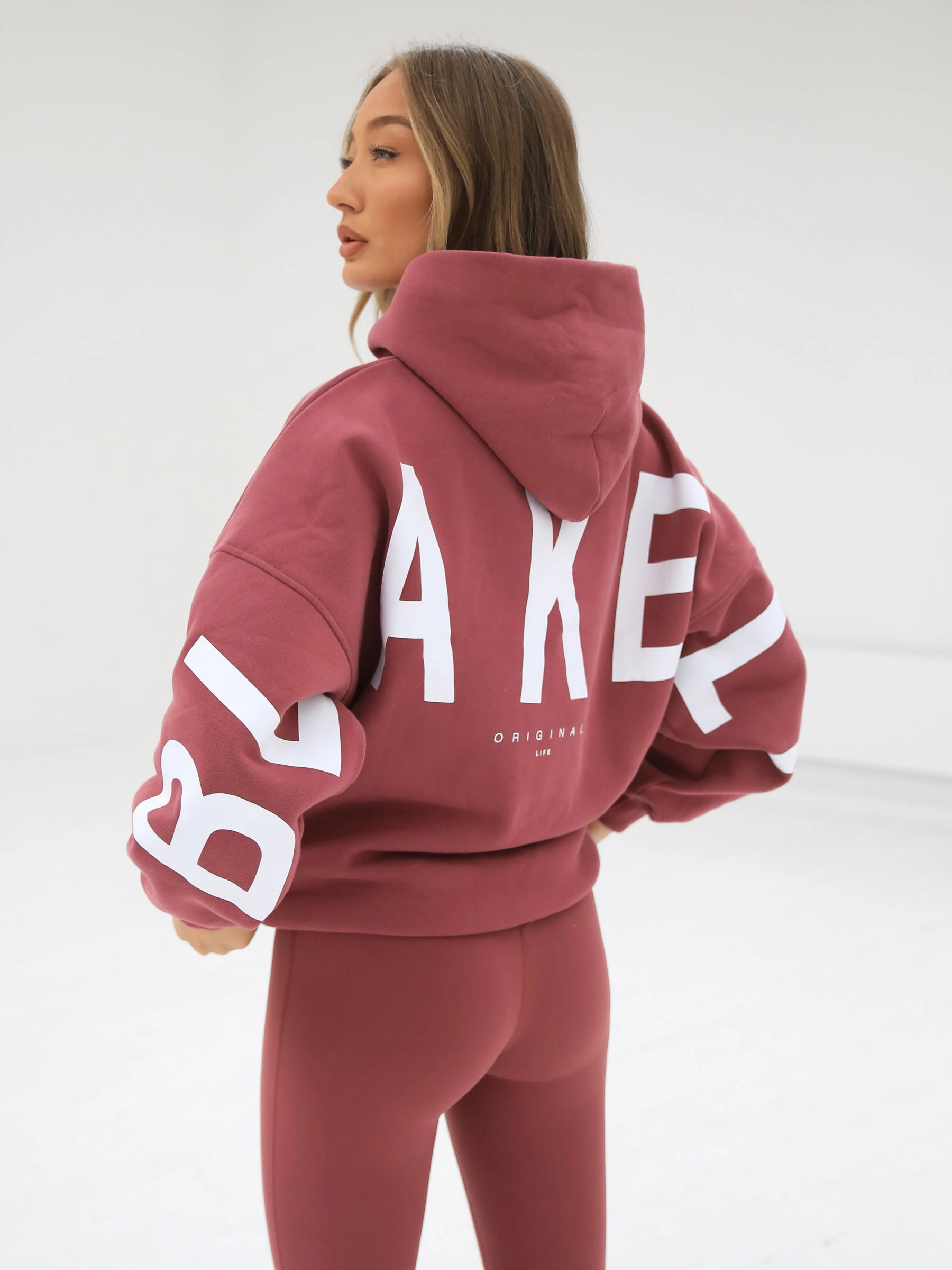 Streetwear Style Isabel Hoodie - Berry