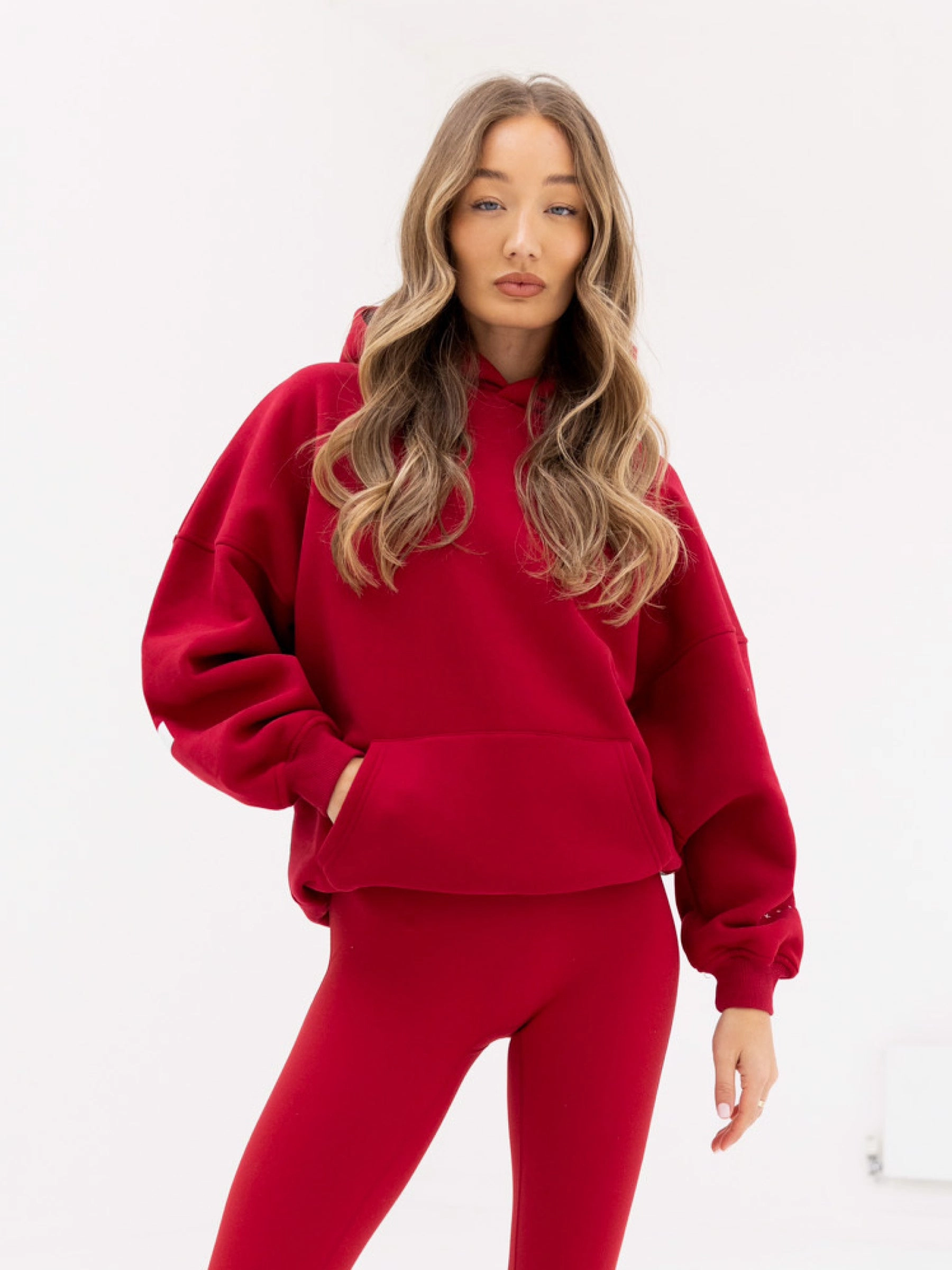 Fourth of July wear Isabel Oversized Hoodie - Cherry Red