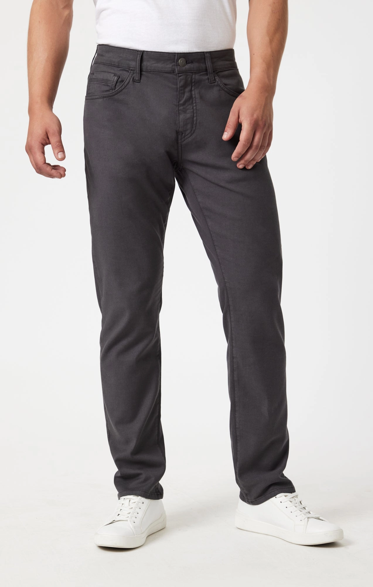 JAKE SLIM LEG IN ASH LUXE TWILL Comfy All-Day Anti Pilling Textile