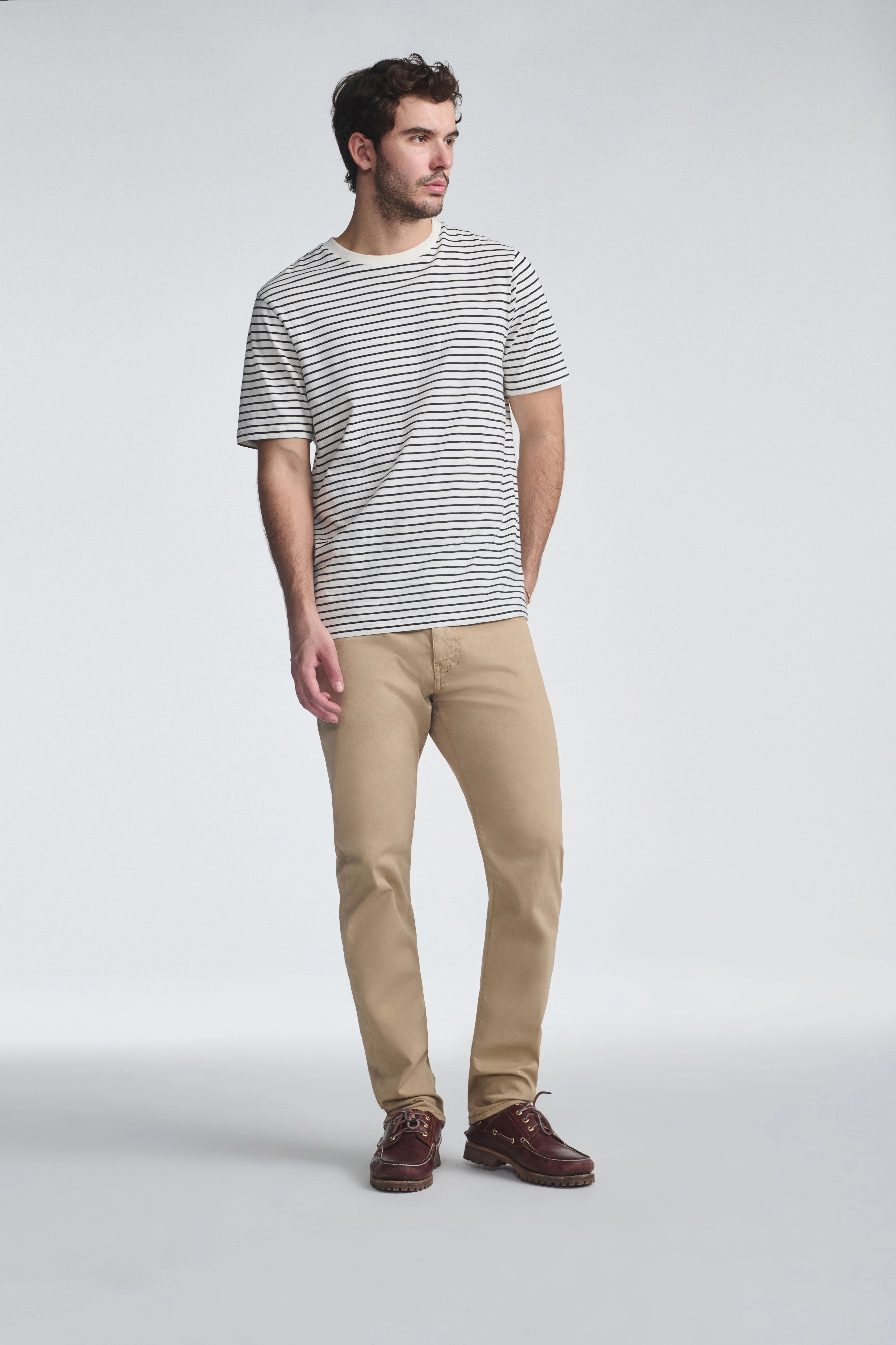 JAKE SLIM LEG IN CASHEW TWILL Breathable Motion Clean Finish