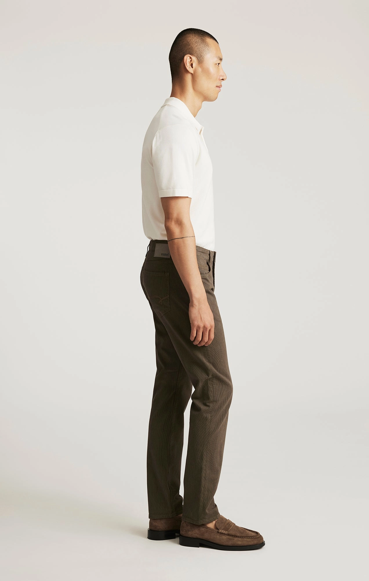 Non slip grip JAKE SLIM LEG IN KHAKI STRIPE