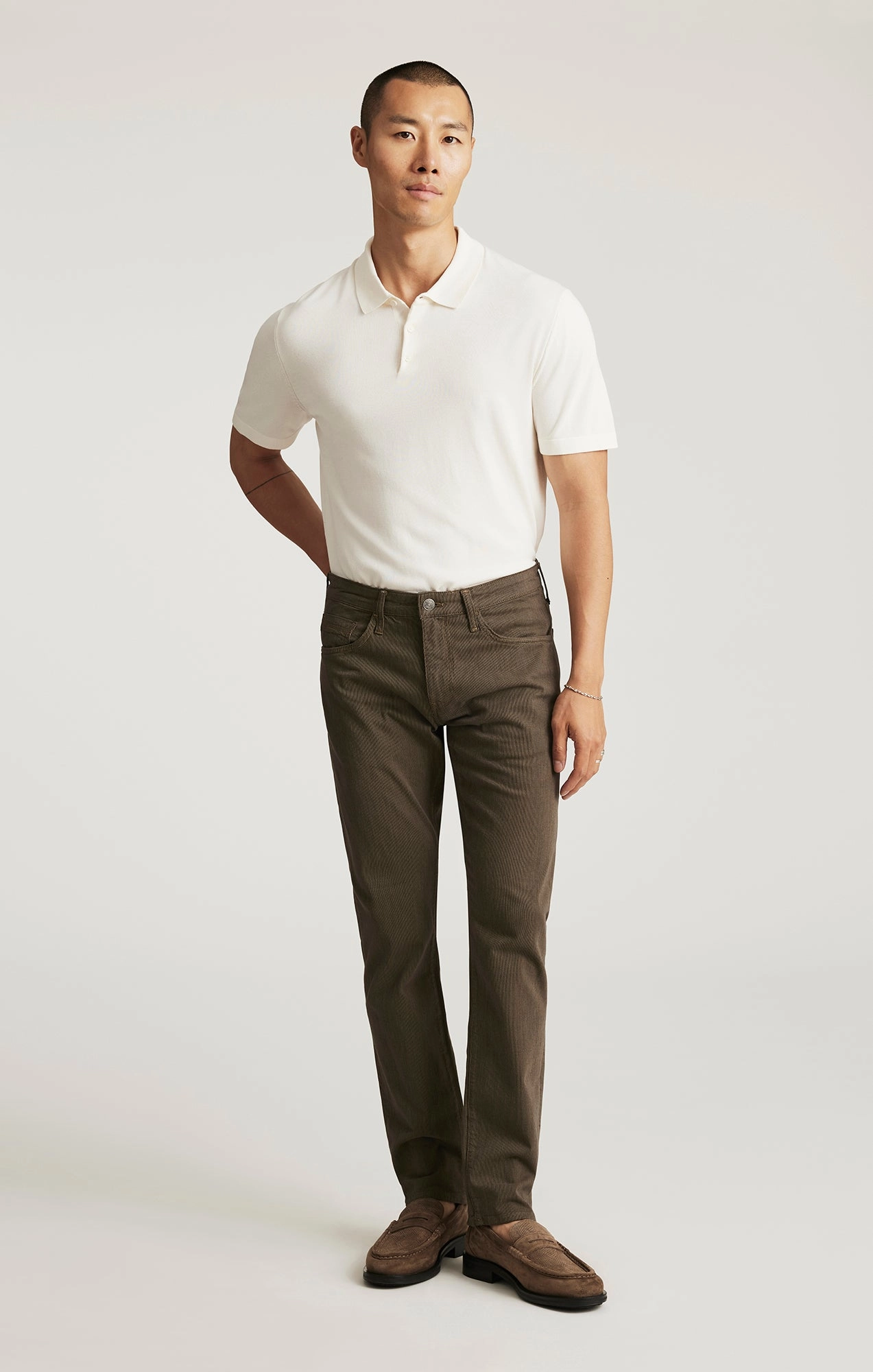 Sporty Function JAKE SLIM LEG IN KHAKI STRIPE