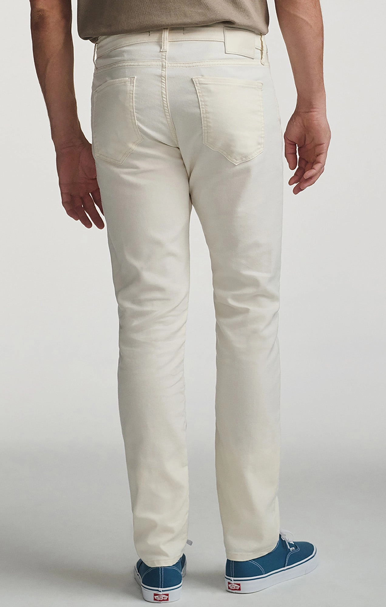 JAKE SLIM LEG IN OFF WHITE LINEN Flexible Performance Wear Day Adventure