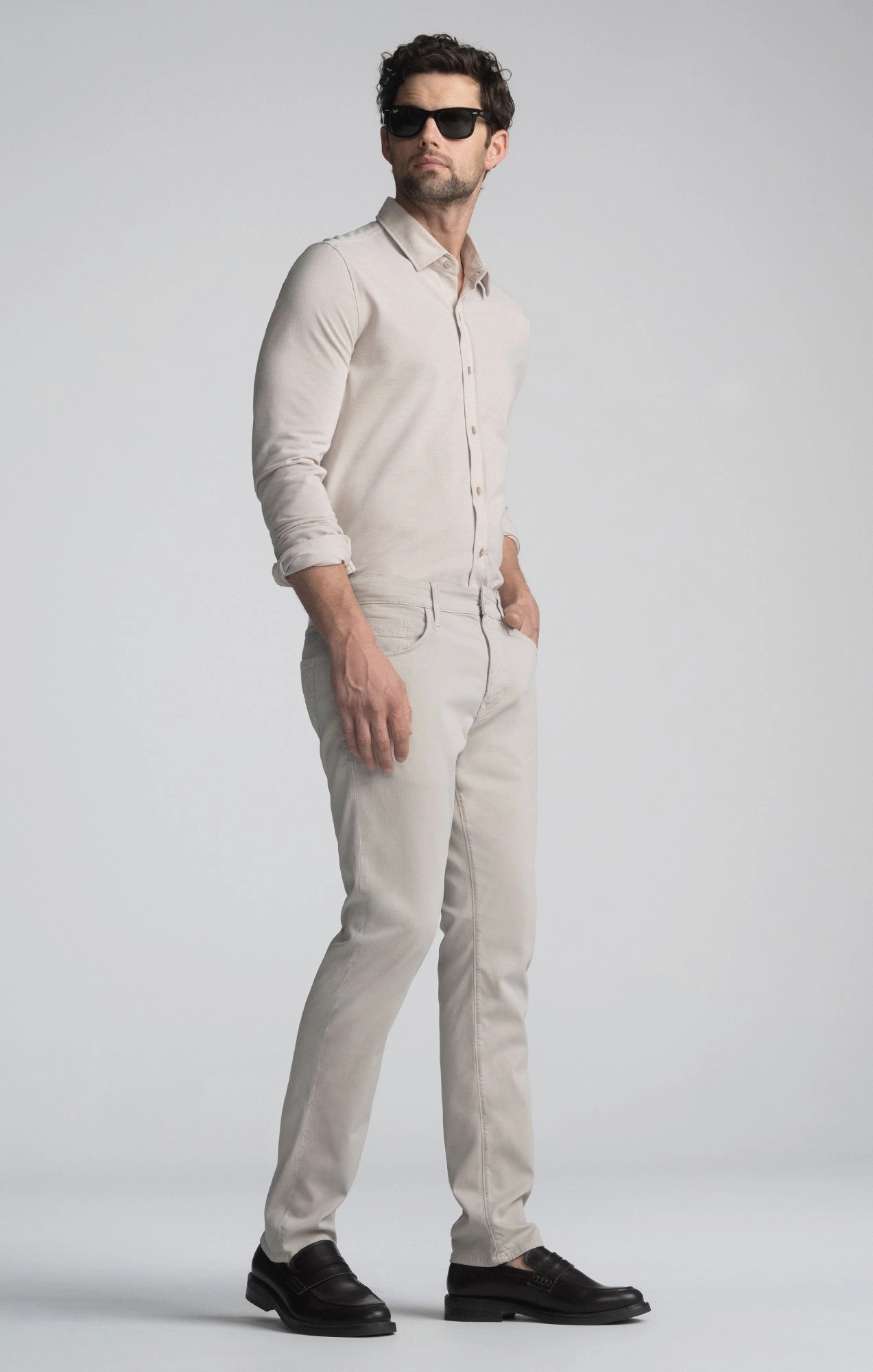 JAKE SLIM LEG IN PEBBLE CITY Breathable mesh lining