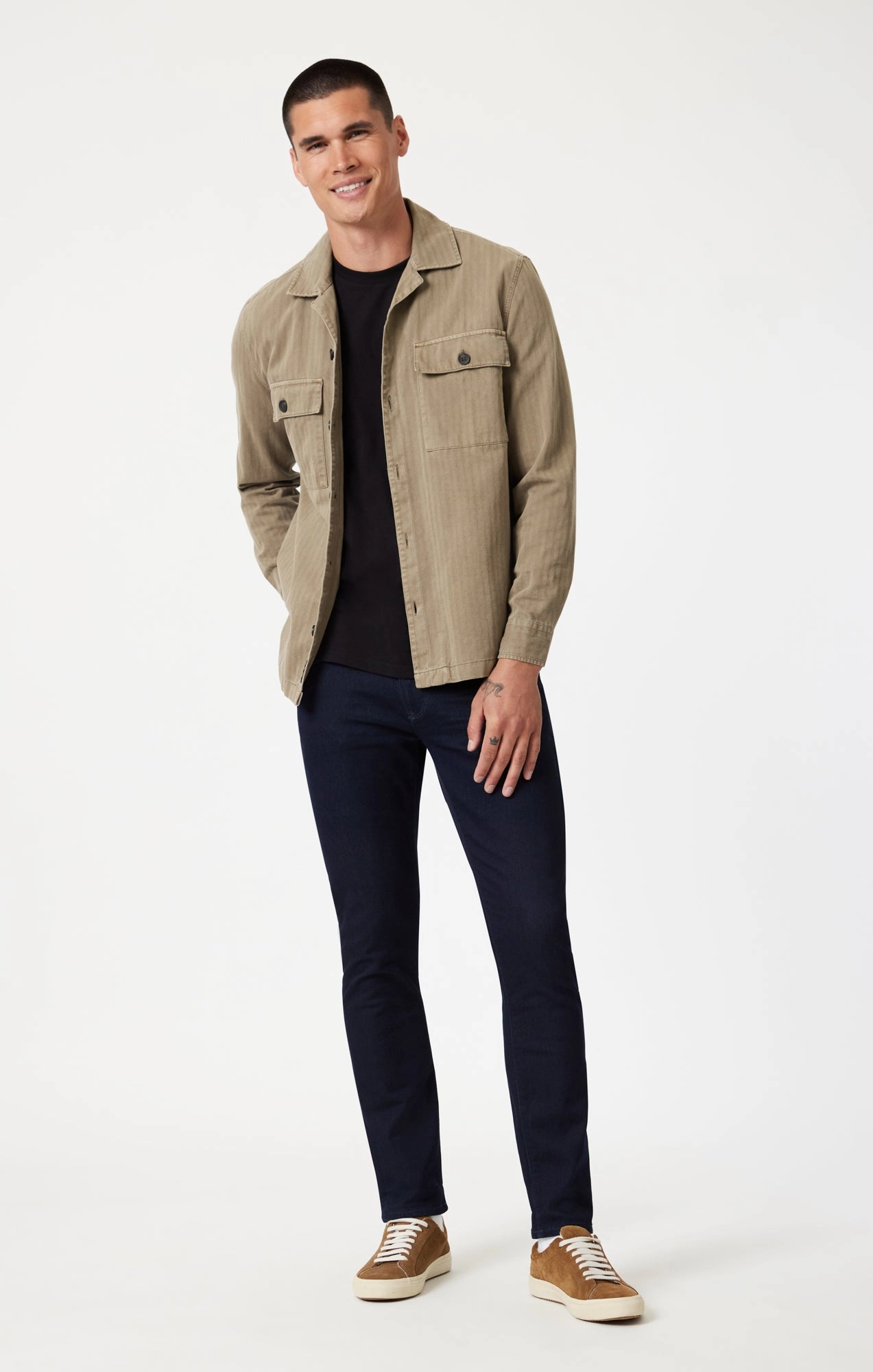 JAKE SLIM LEG IN RINSE BRUSHED ATHLETIC Trend Setter Smart Casual Classic Wear Lightweight Morning Stroll Durable