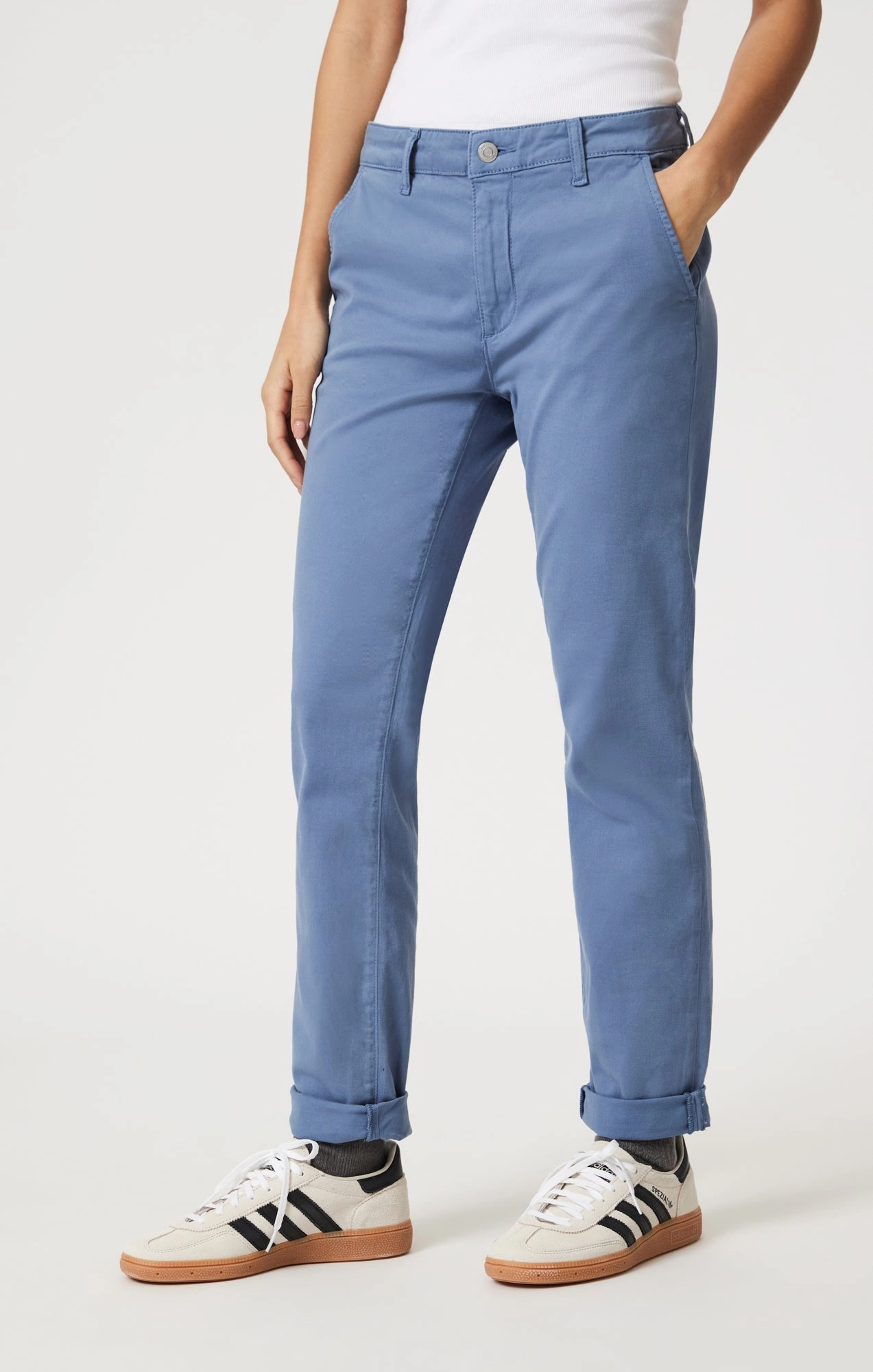 KATHLEEN SLIM BOYFRIEND CHINO IN RIVIERA CASUAL TWILL Casual Essentials