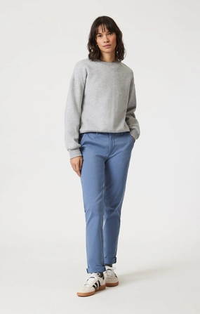 KATHLEEN SLIM BOYFRIEND CHINO IN RIVIERA CASUAL TWILL Warm design