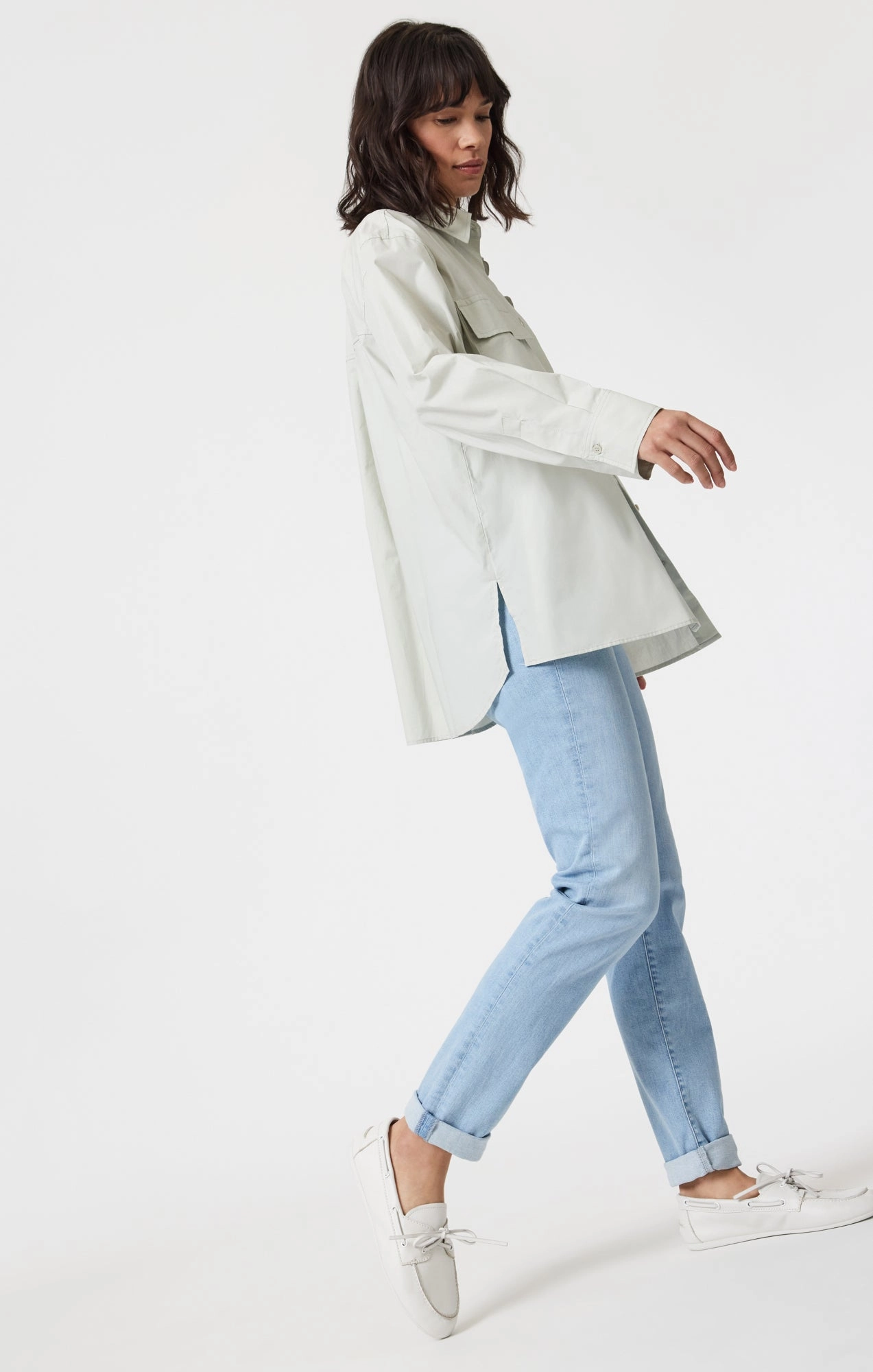 Stylish Daily Wear Parent Style City Life Style KATHLEEN SLIM BOYFRIEND IN LIGHT BLUE FLEX BLUE