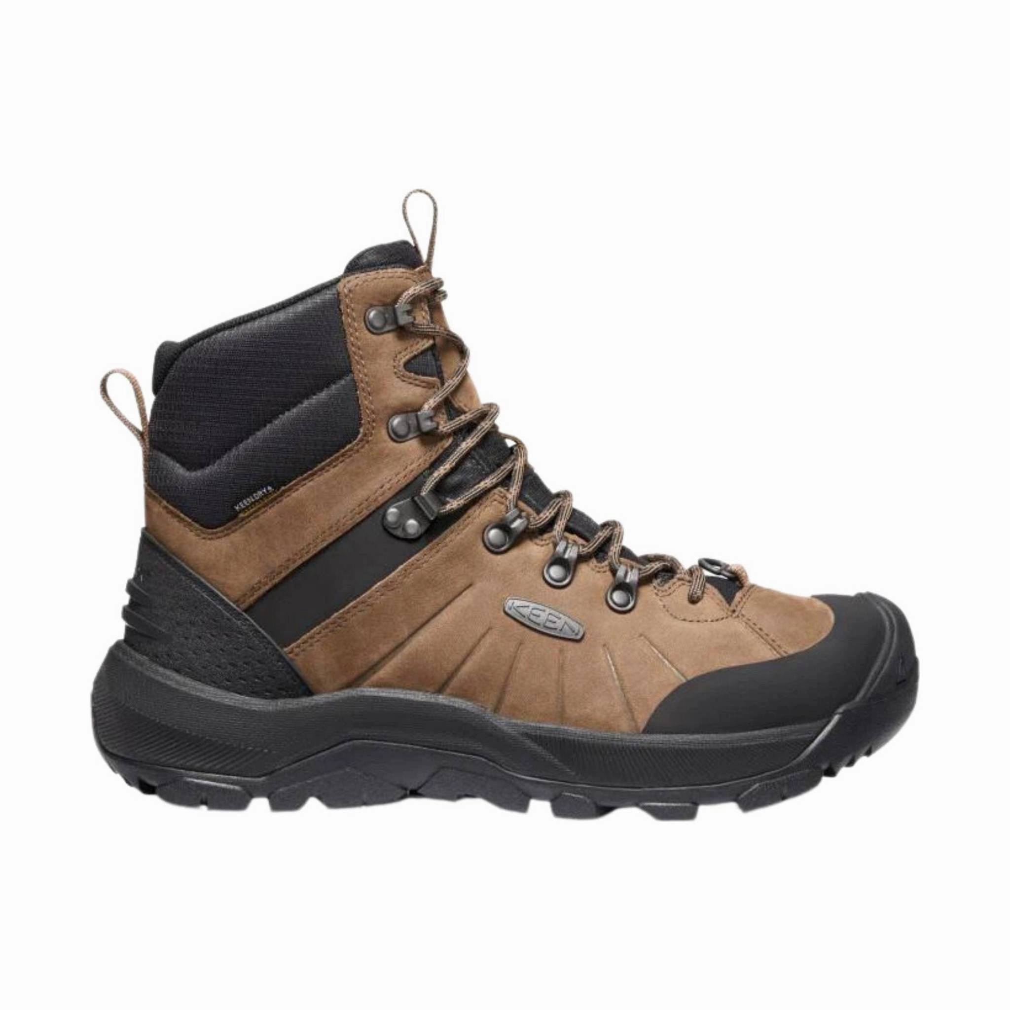 KEEN Men's Revel IV Mid Insulated Polar Boot - Dark Earth/Caramel Cafe Neutral Finish Date Ready