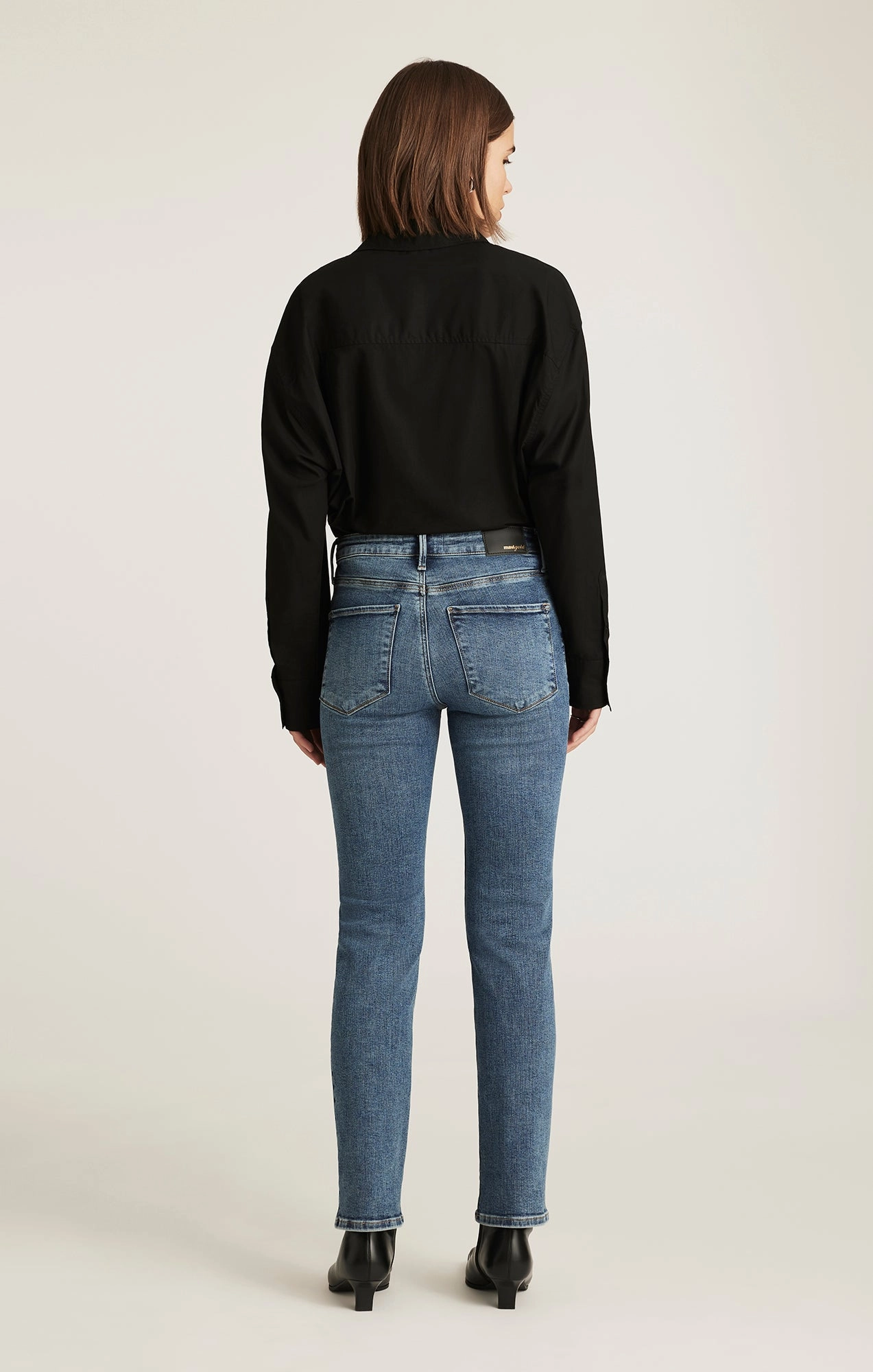 KENDRA STRAIGHT LEG IN MID BRUSHED GOLD PREMIUM Smart Layer Always Ready