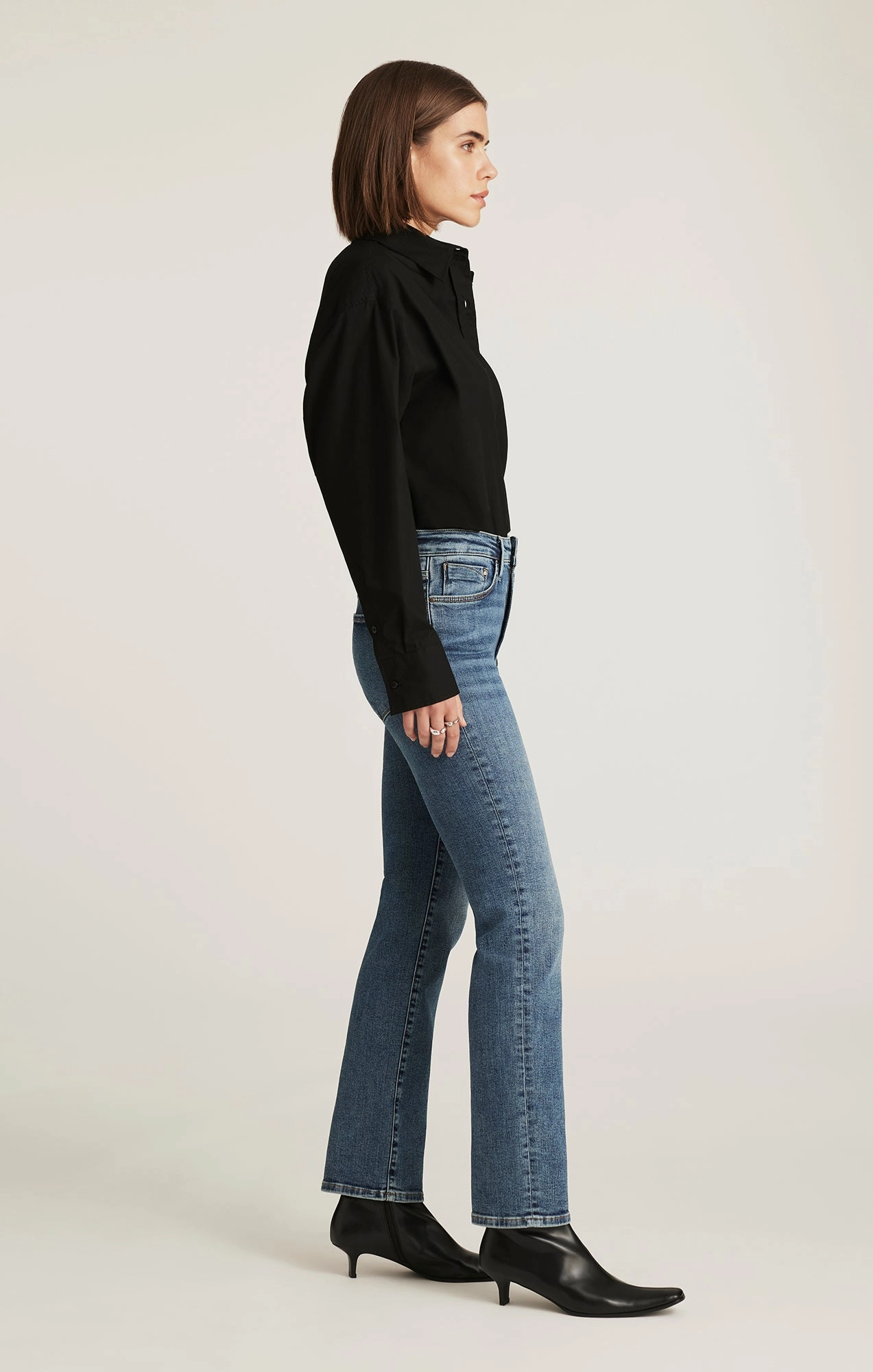 KENDRA STRAIGHT LEG IN MID BRUSHED GOLD PREMIUM Multi Purpose Pockets Unisex Fit