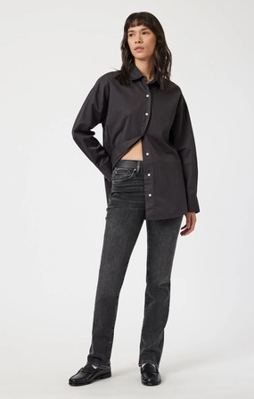 school wear KENDRA STRAIGHT LEG IN SMOKE BRUSHED FLEX BLUE