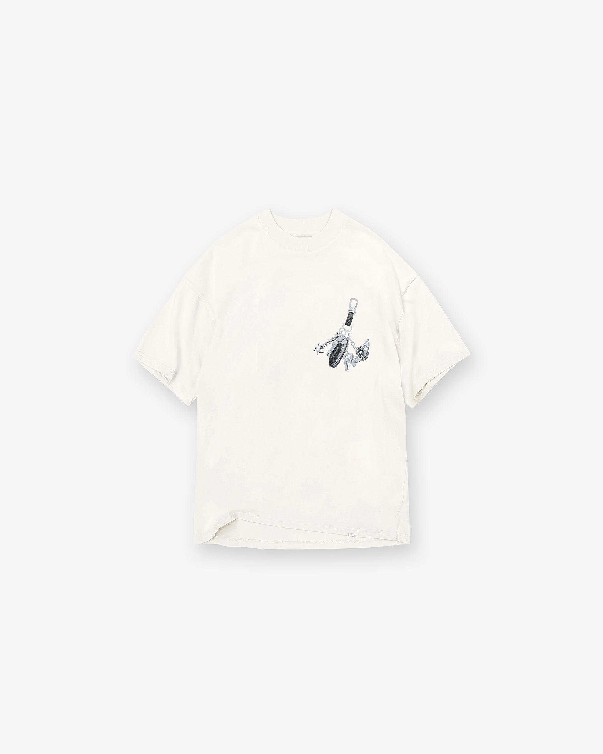 Keys To The Club T-Shirt - Flat White Versatile Fashion