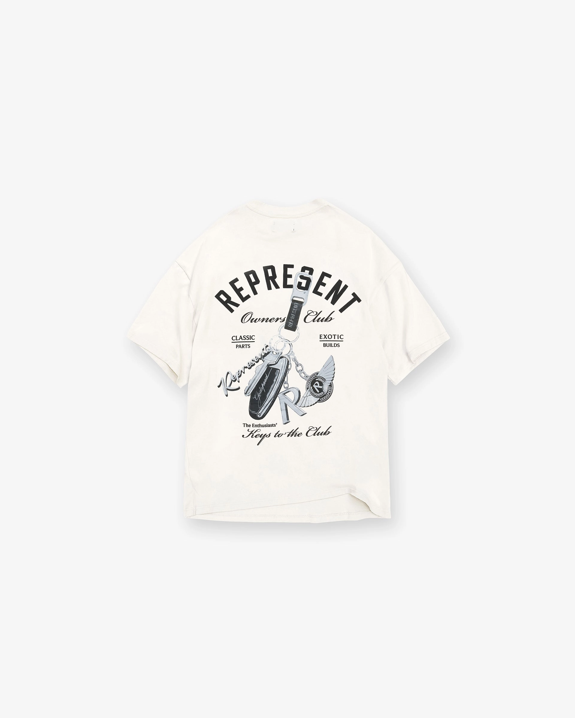 Keys To The Club T-Shirt - Flat White NonIronTechnology