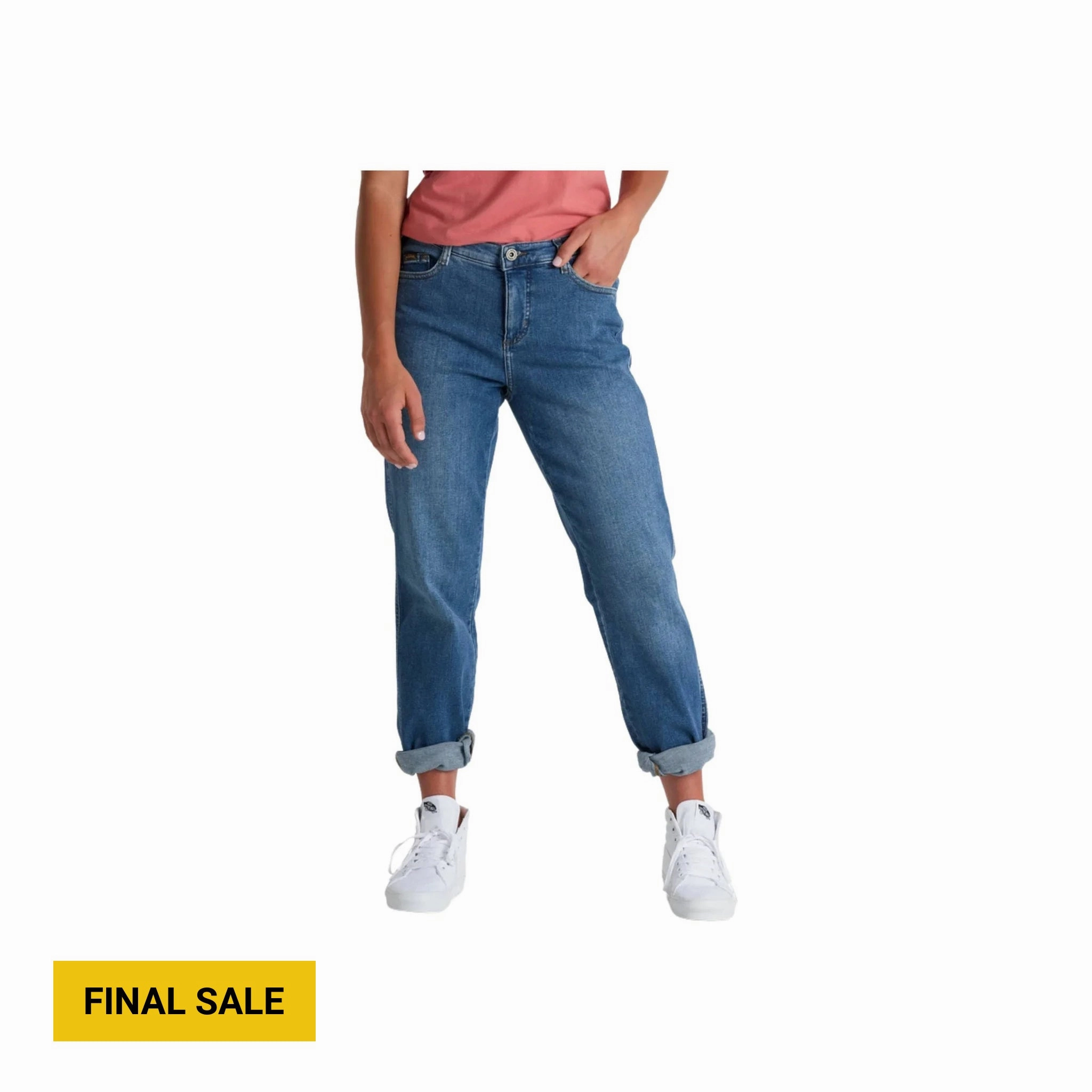 Kuhl Women's Kontour Boyfriend Denim - Vintage Blue Base Look Office Friendly