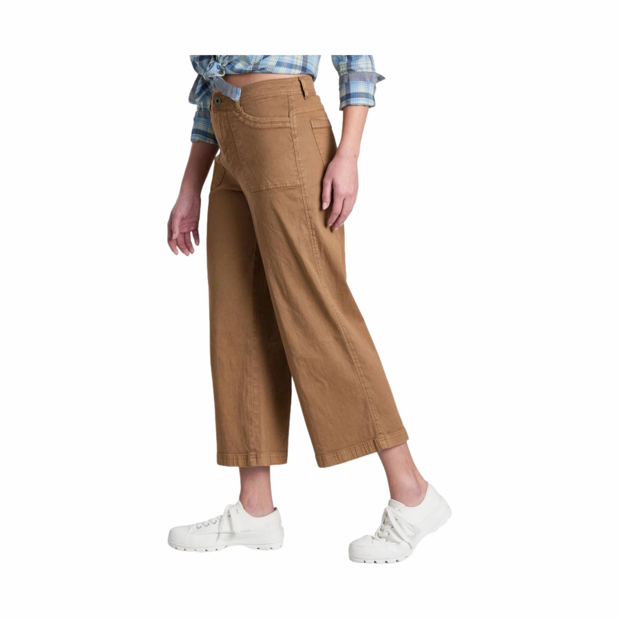 Kuhl Women's Seaboard Wide Leg Crop Pant - Sawdust Minimalist Fit