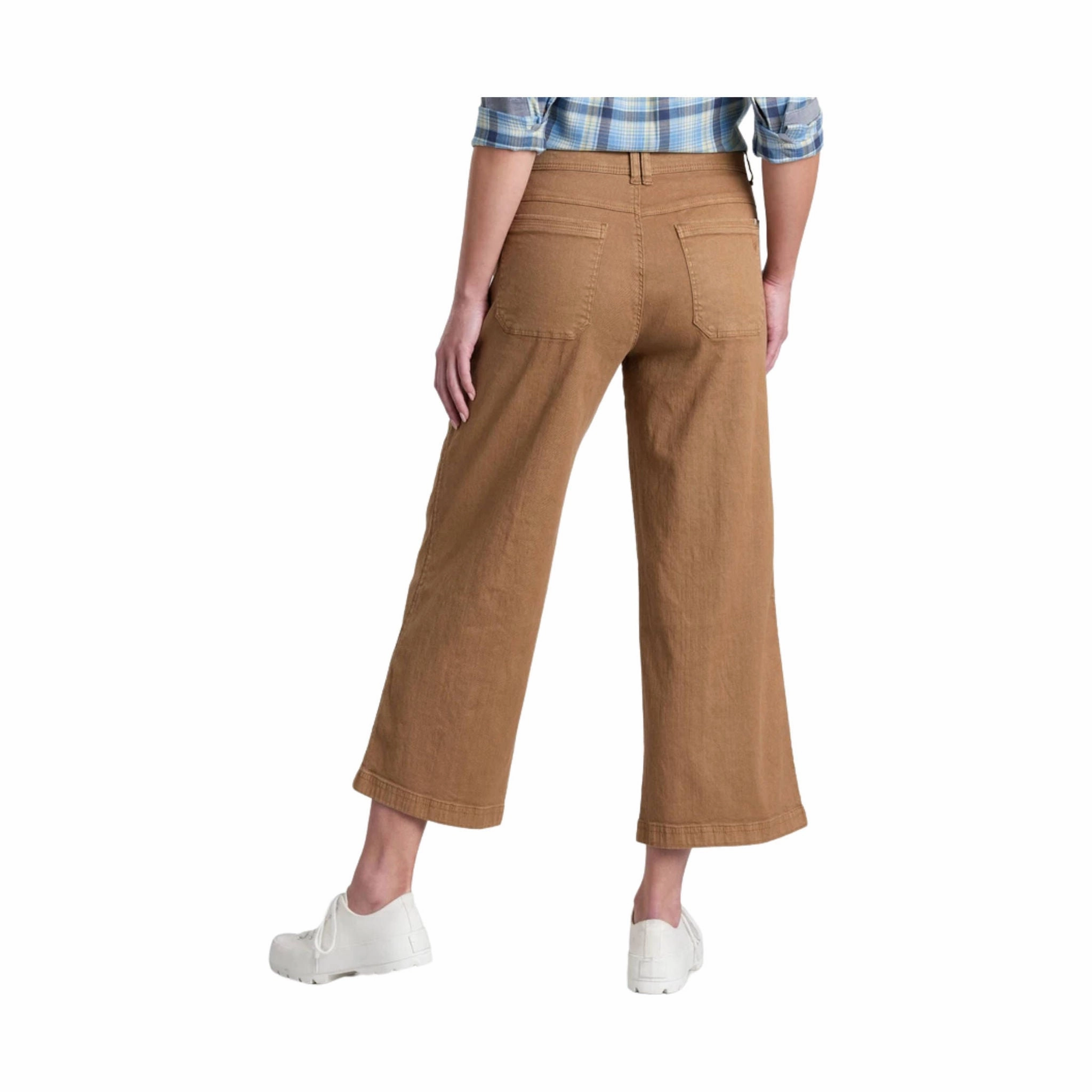 Kuhl Women's Seaboard Wide Leg Crop Pant - Sawdust Sleek Design Active Comfort Fit