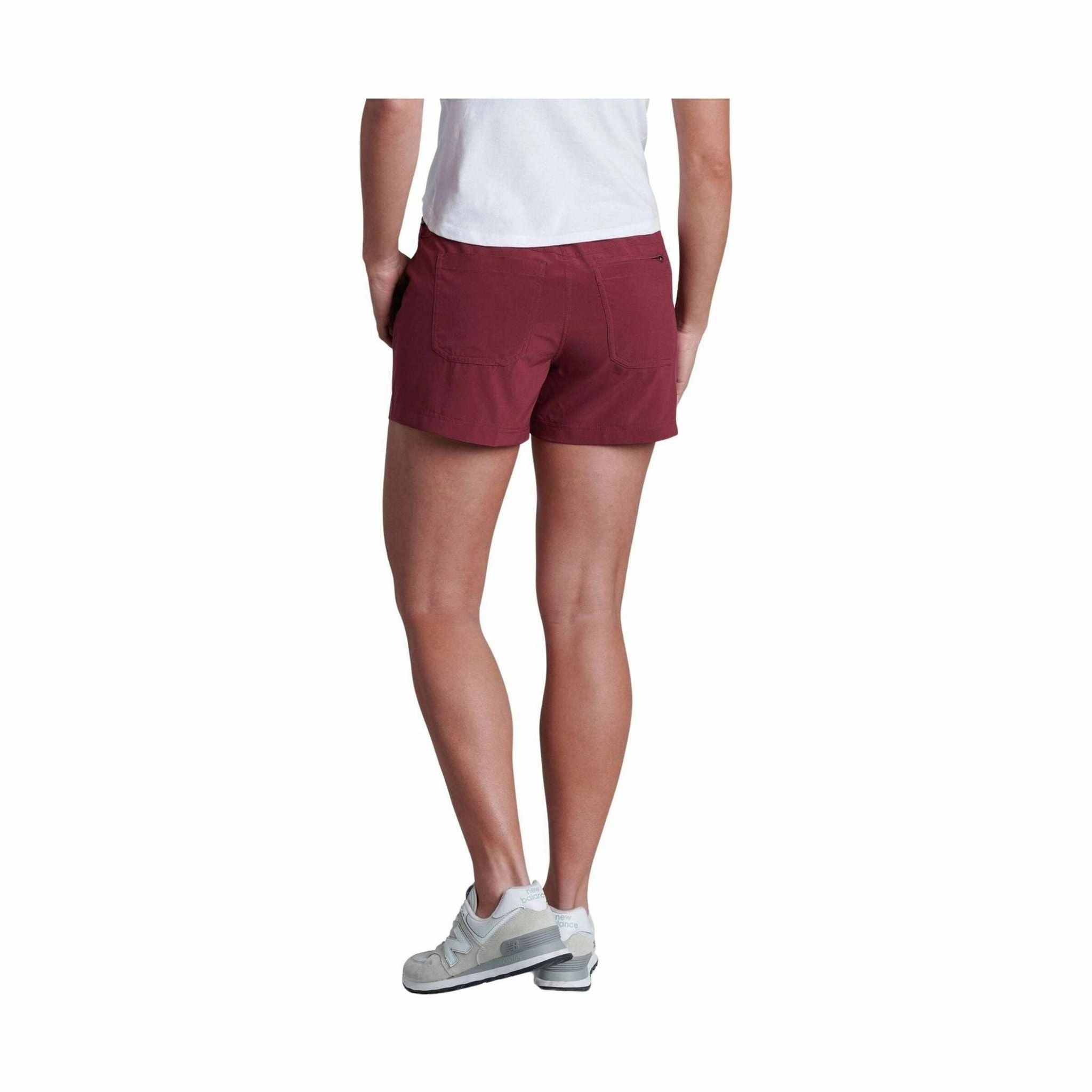 Kuhl Women's Vantage Short 4 Inch - Barberry Soft Layers Sleek Shape