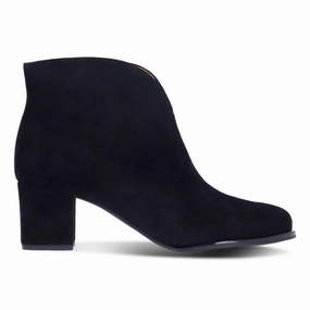 L'Amour Des Pieds Women's Phinn Black Kidsuede Military Style No Tie