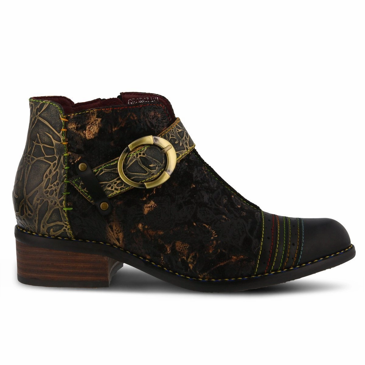 L'artiste by Spring Step Women's Georgiana Black Multi Northern Resident Energy Return Core