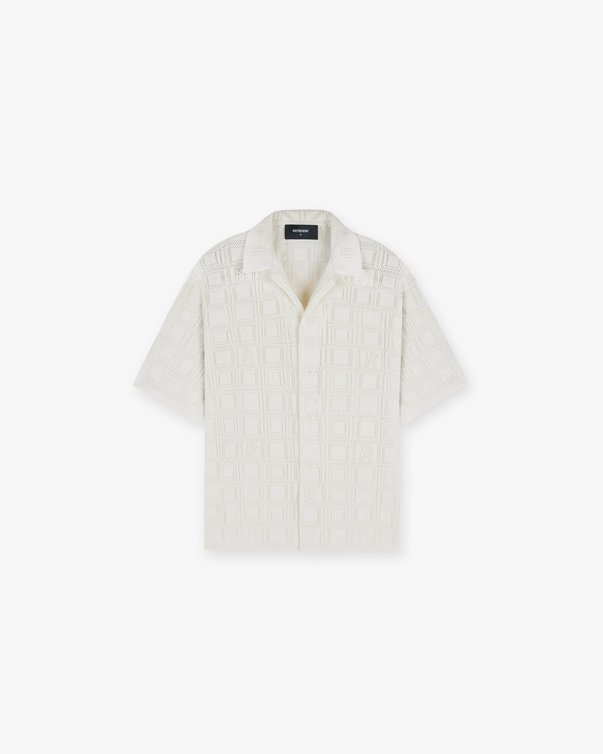 Functional Wear Timeless Wardrobe Lace Knit Shirt - Chalk