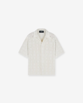 Functional Wear Timeless Wardrobe Lace Knit Shirt - Chalk