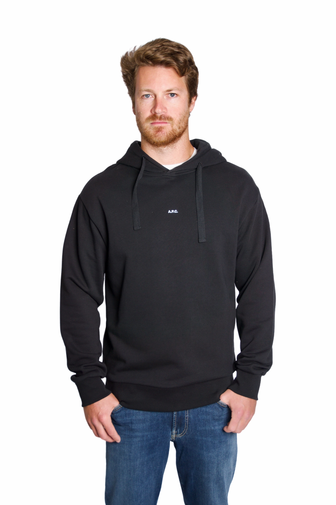 Larry Hoodie in Black product holiday wearability product tag identification