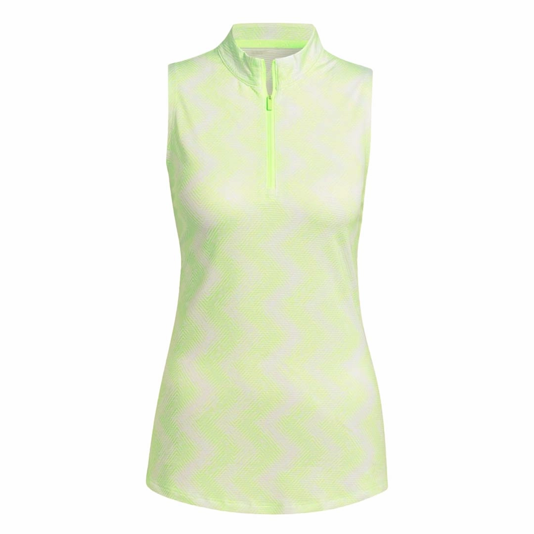 adidas - Women's Ultimate365 Ottoman Printed Sleeveless Polo (IP4230) High Tensile Reinforcement