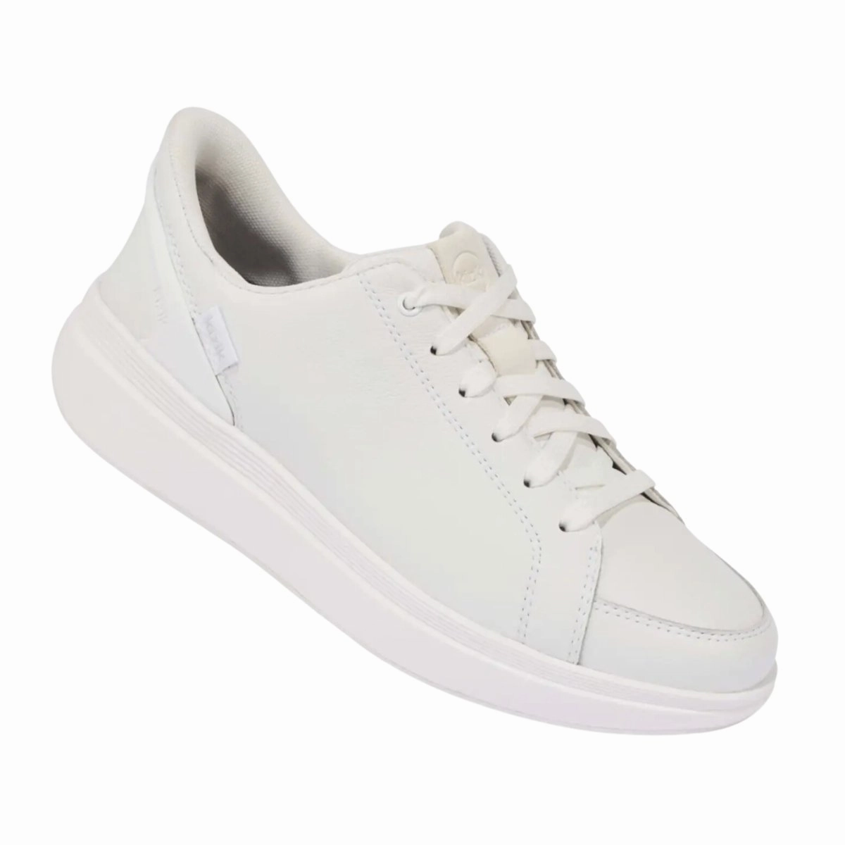 Kizik Women's Sydney White Leather Dynamic Lacing System