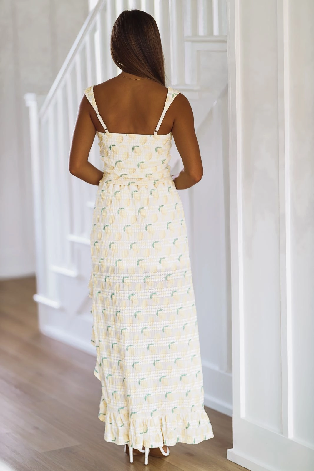 GarmentWashedFinish Neutral Tone Stitching Lemon Squeeze Crop Top - Yellow