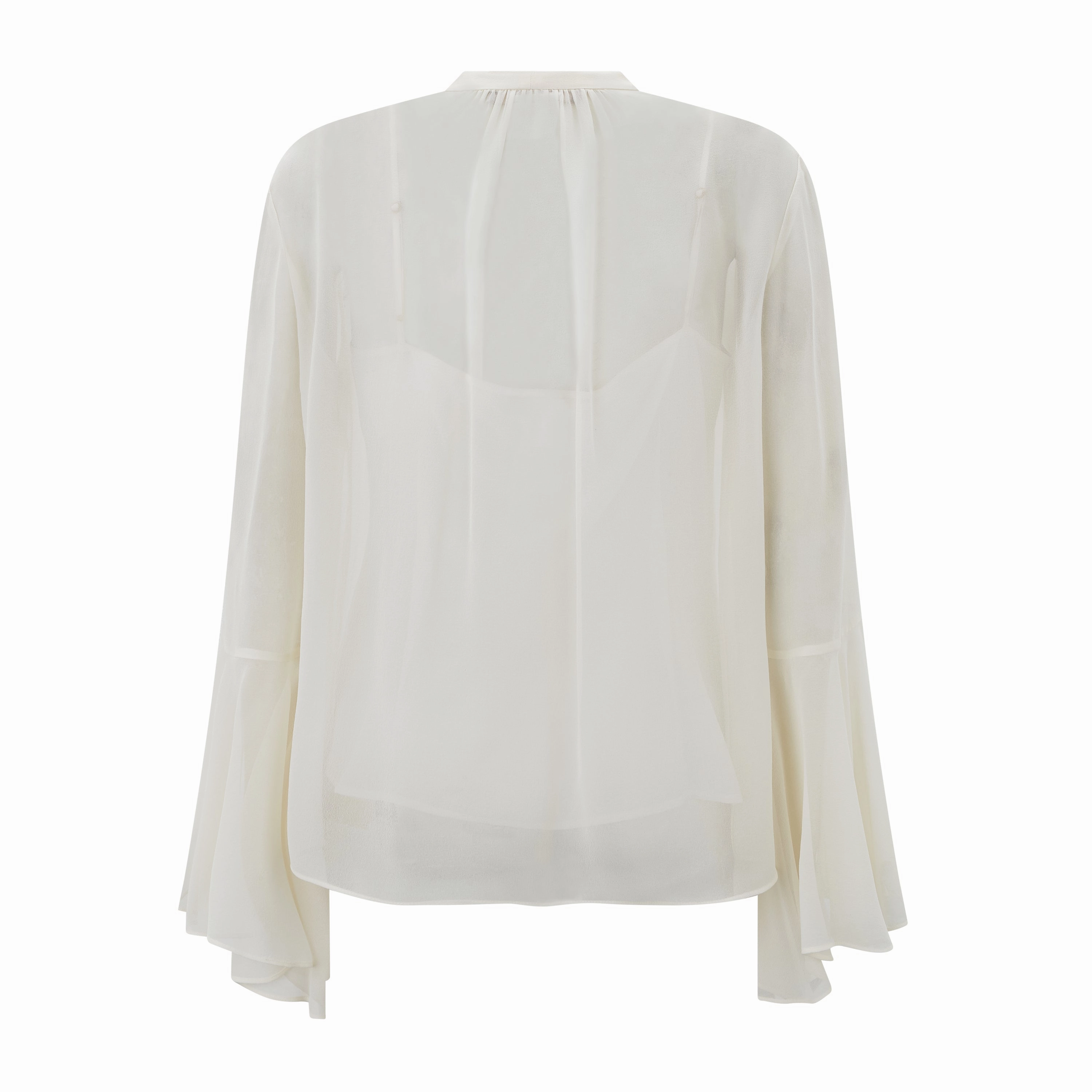 ResilientStretch Cuba Cravatte Georgette Silk Blouse