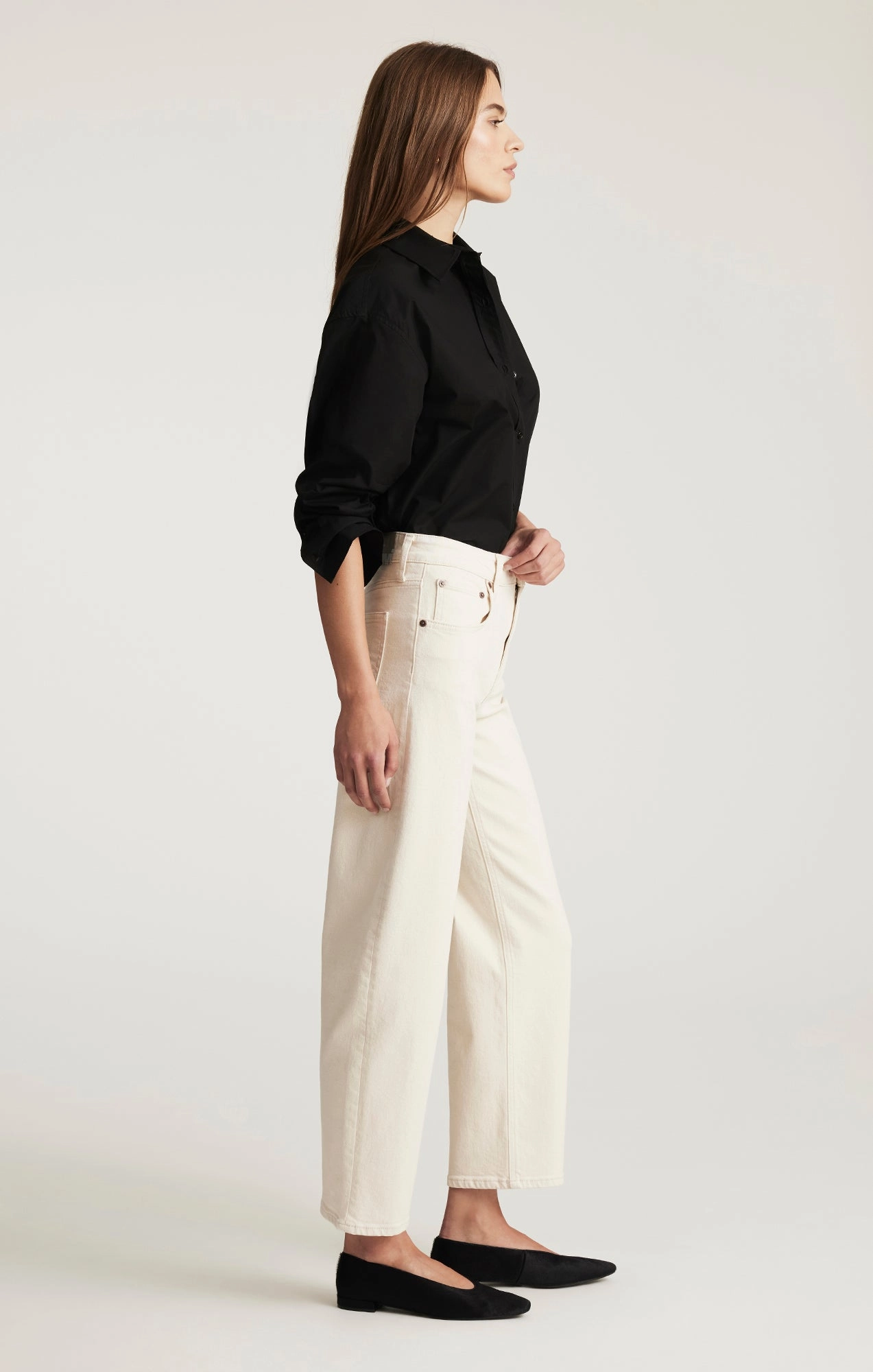 NICA BARREL IN BEIGE CLASSIC BLUE Basic Attire