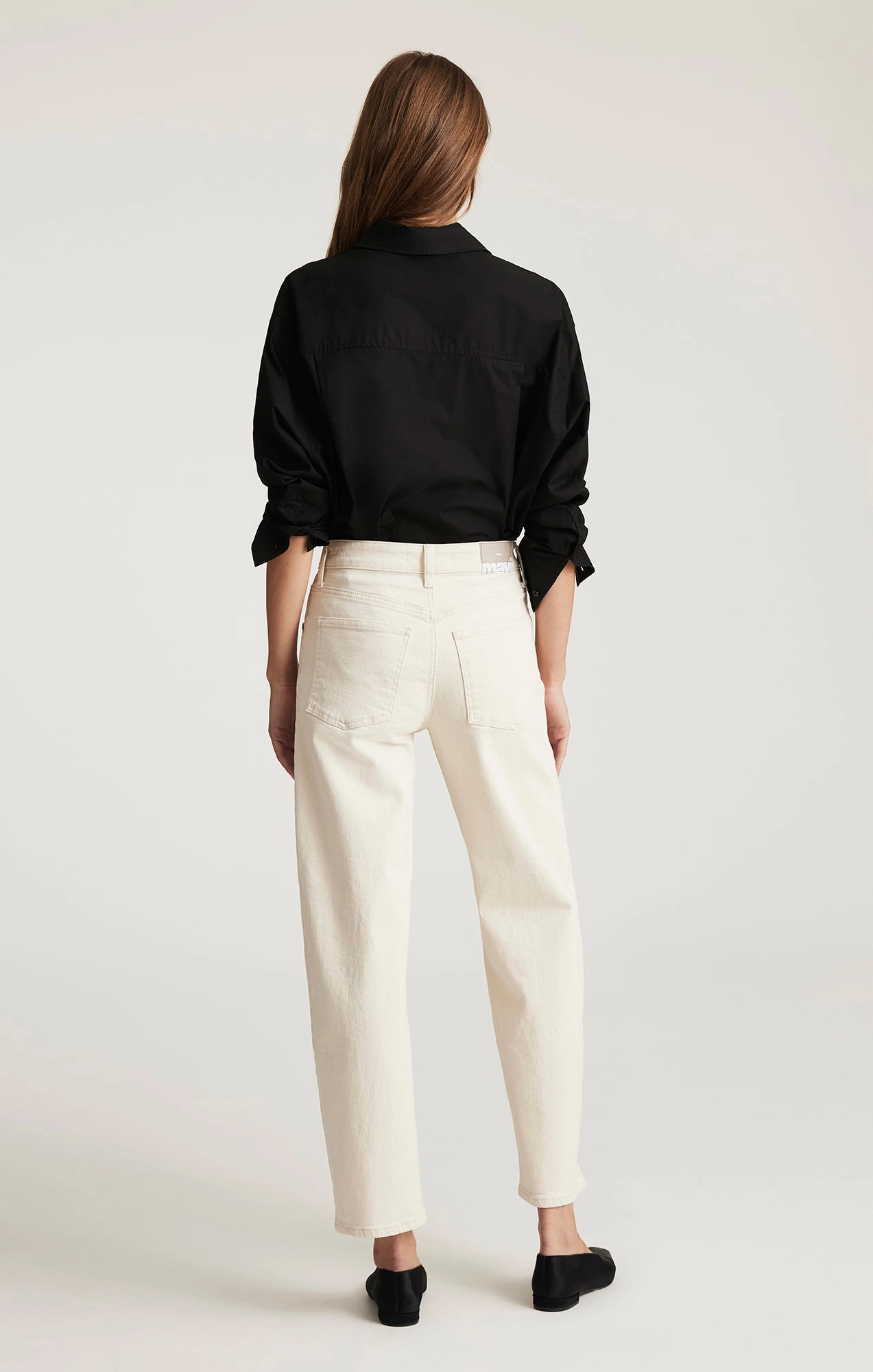 NICA BARREL IN BEIGE CLASSIC BLUE Sanded Seam Comfort