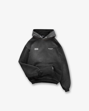 Machine washable Fashionable Represent X Oasis Owners Club Hoodie - Stained Black