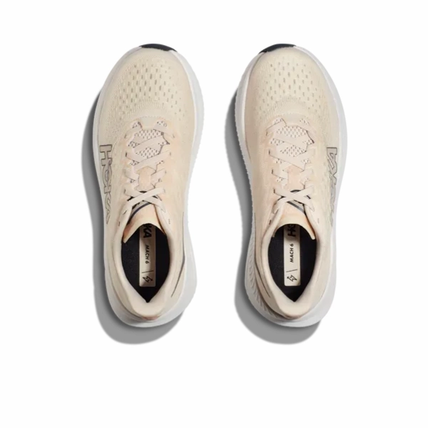 HOKA Women's Mach 6 (Medium Width) Vanilla All Surface Grip