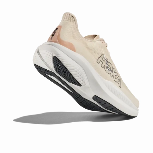 HOKA Women's Mach 6 (Medium Width) Vanilla flat - footed antifungal shoes