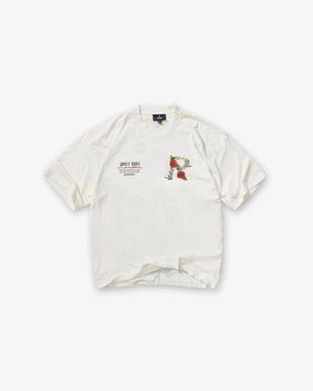 Soft and Light Wear Skin Friendly Lining Represent X Guns N' Roses Tour T-Shirt - Flat White