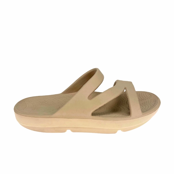Sovella Women's PF Slide Beige Outdoor Use Flexible Layers