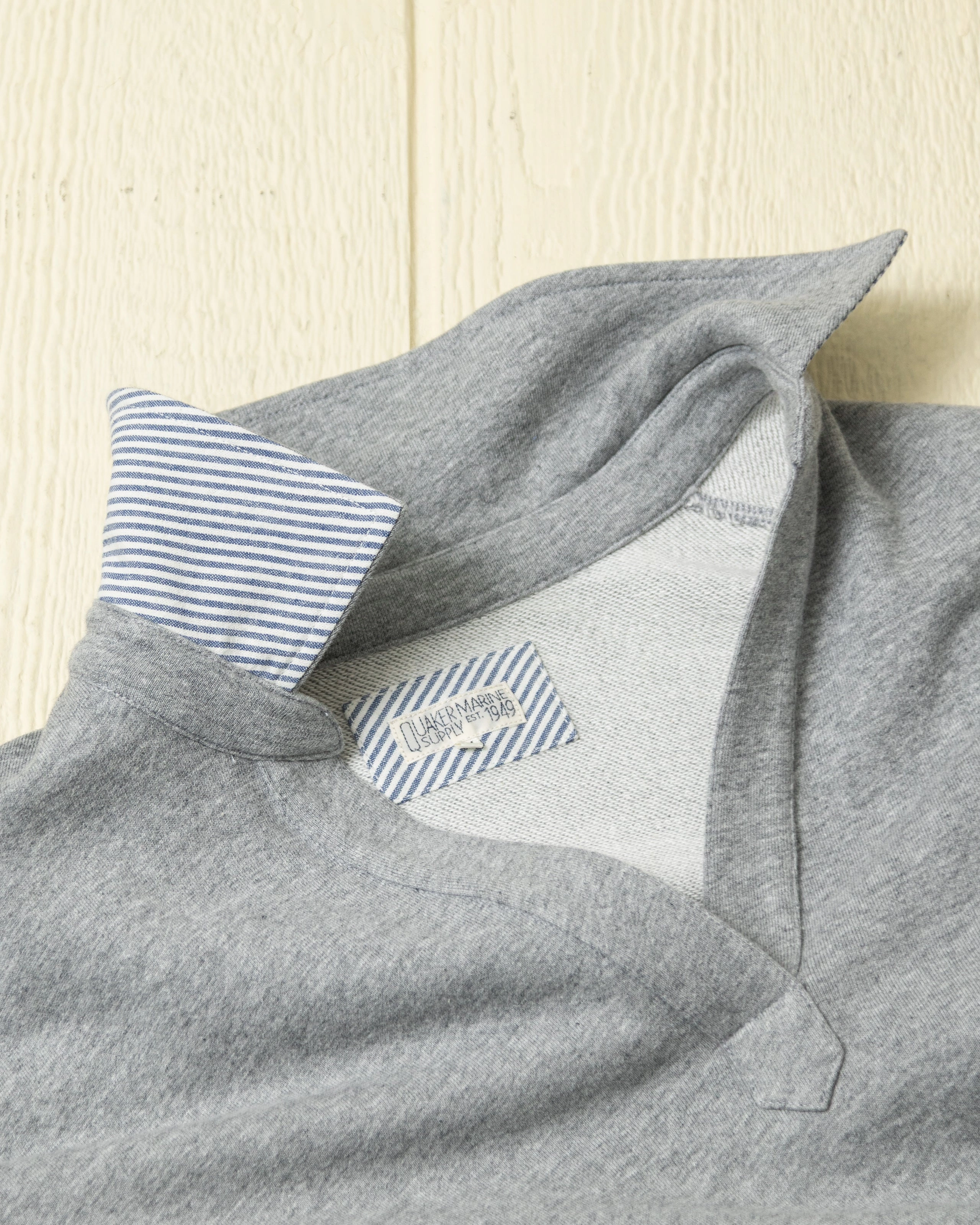 AntiStaticFinish Inlet Pullover in Athletic Heather Loopback Terry