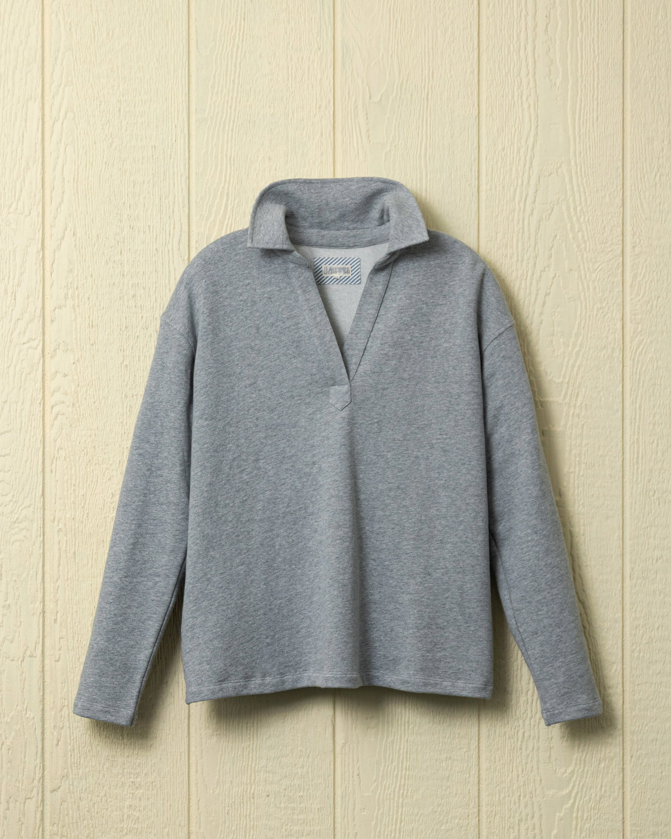 Midweight Four Way Stretch Inlet Pullover in Athletic Heather Loopback Terry